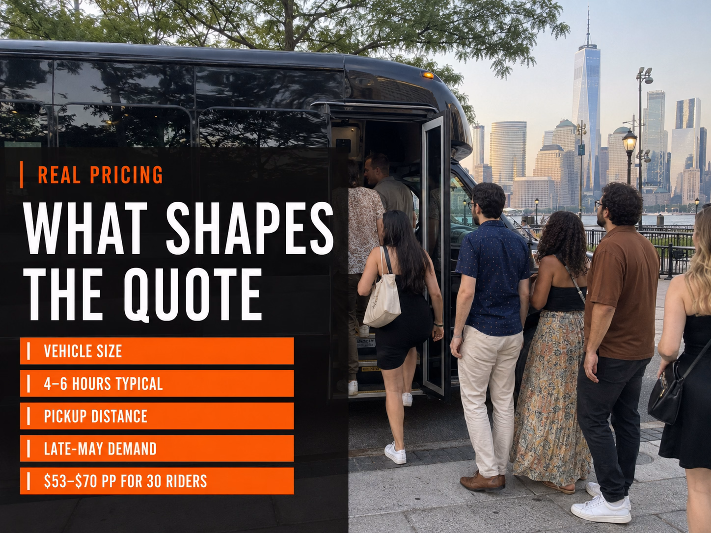 Jersey City Jazz Festival bus rental pricing