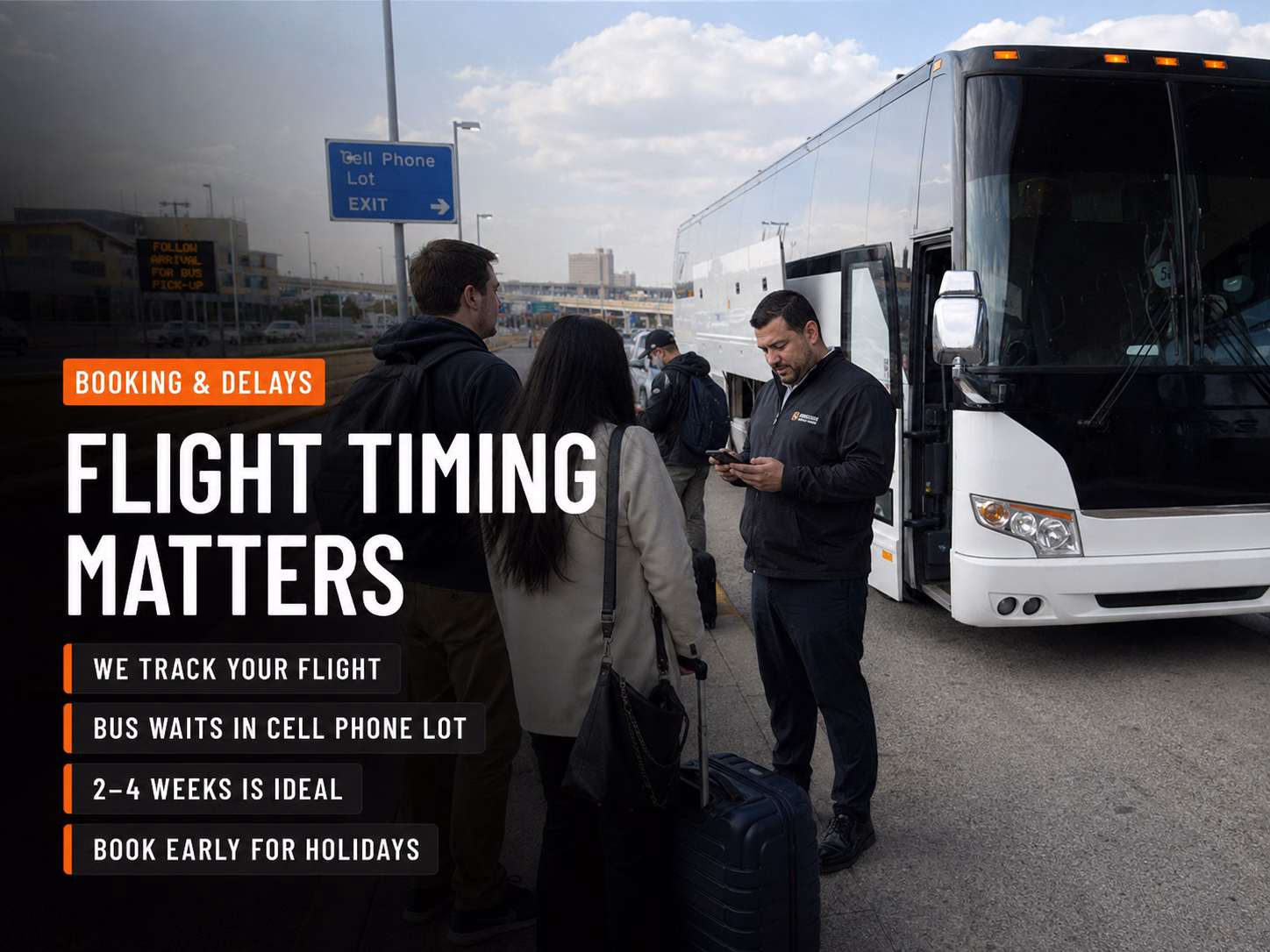 Booking and flight delay logistics for EWR