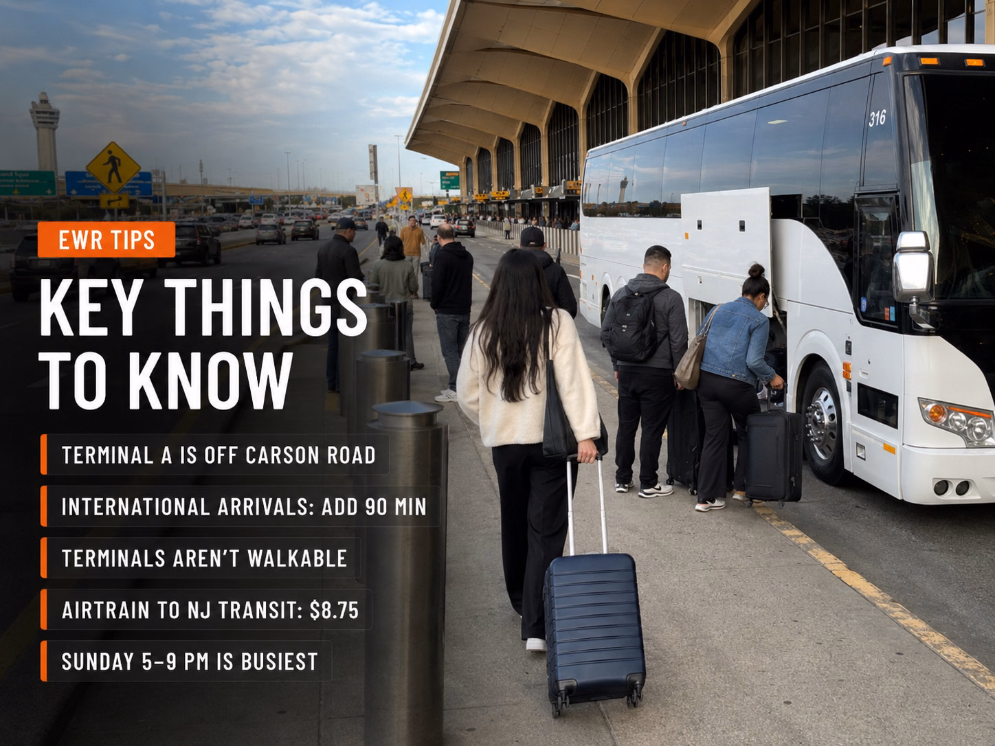EWR tips for group travelers