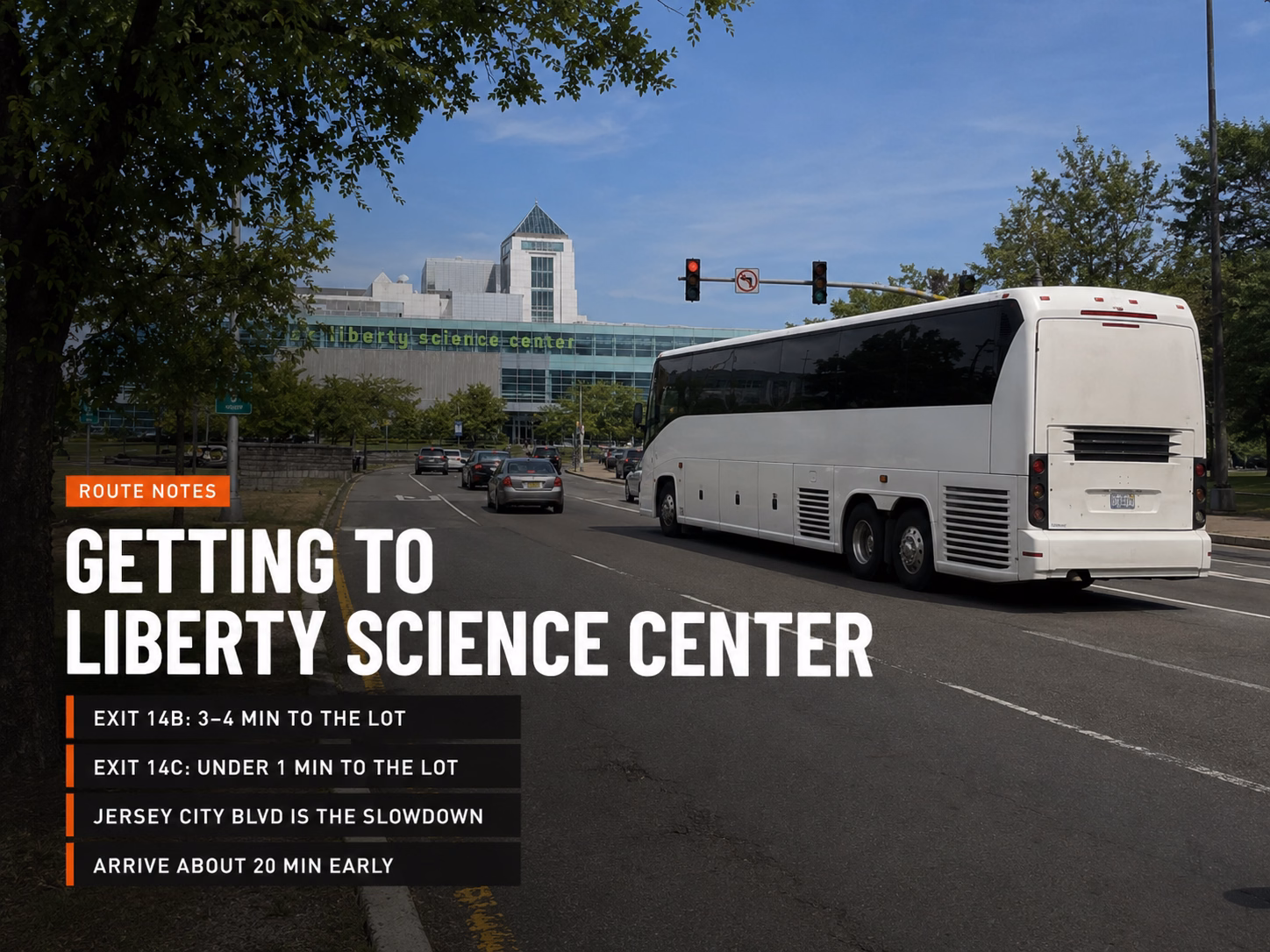 Getting to Liberty Science Center by bus