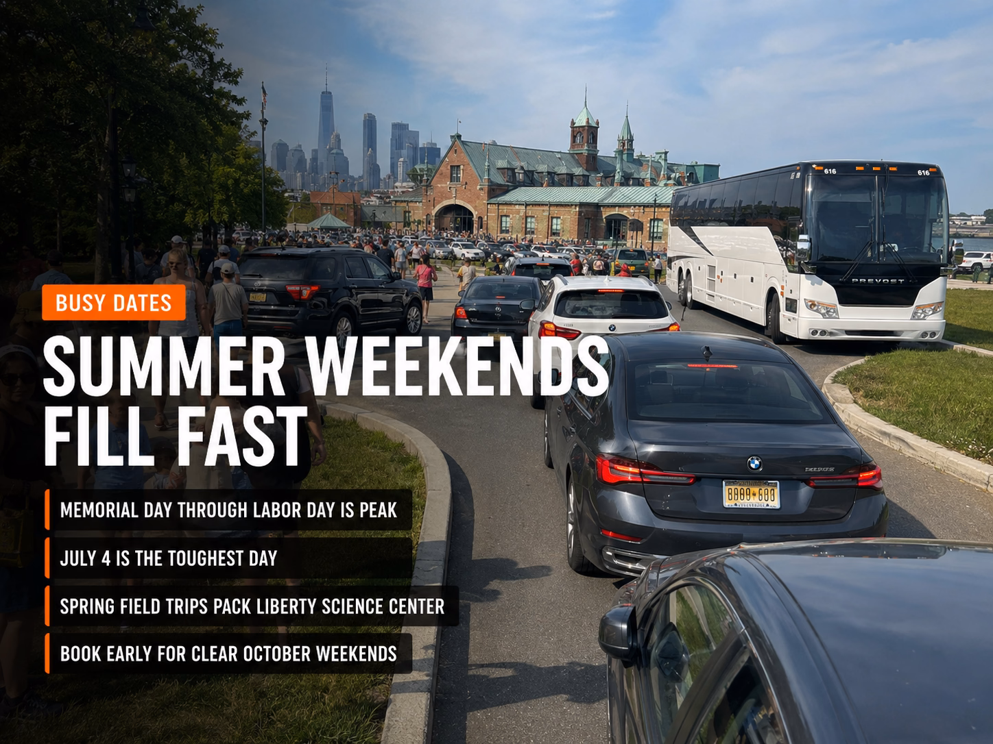 When Liberty State Park gets crowded — key dates