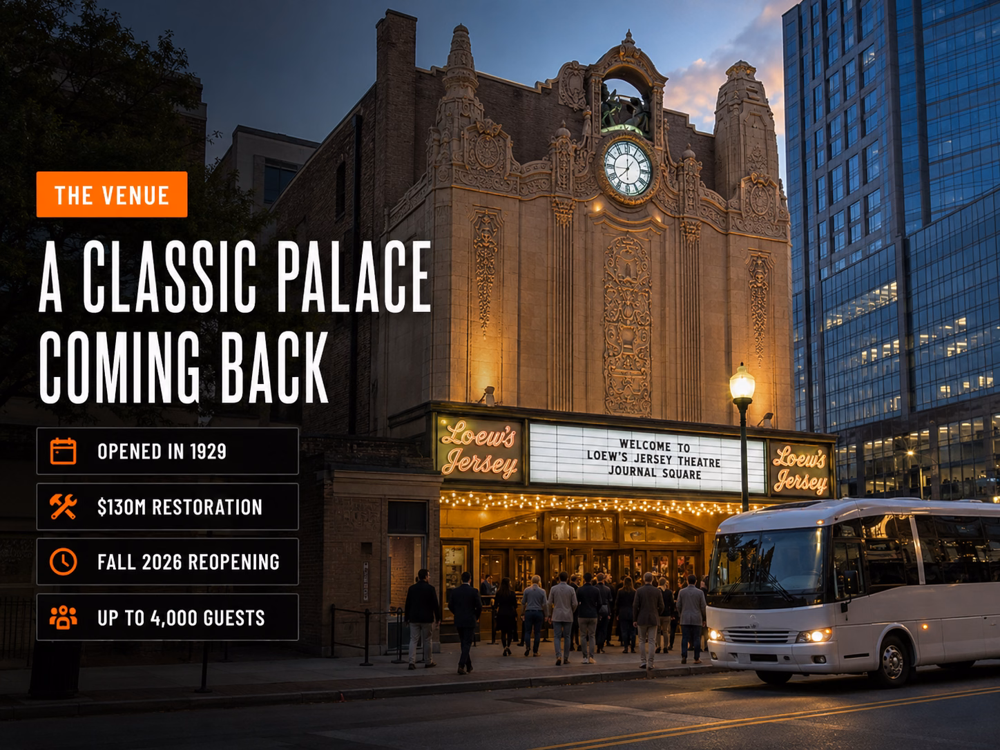 Loew's Jersey Theatre venue guide