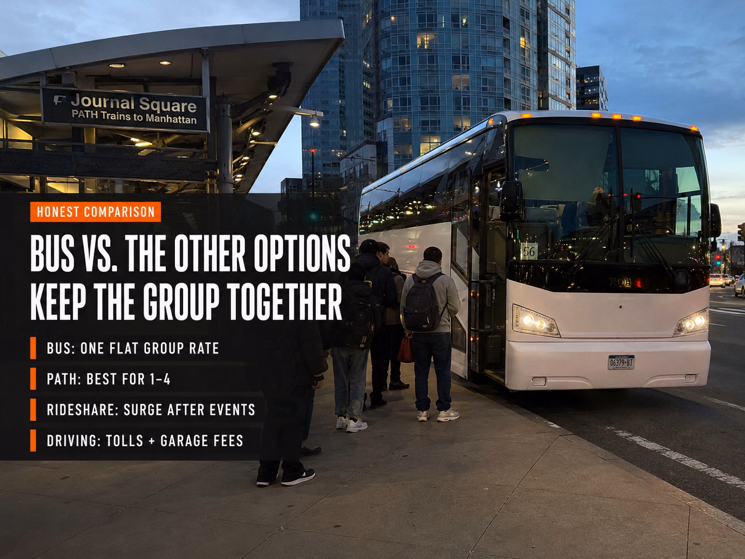 Bus vs other options to MSG compared