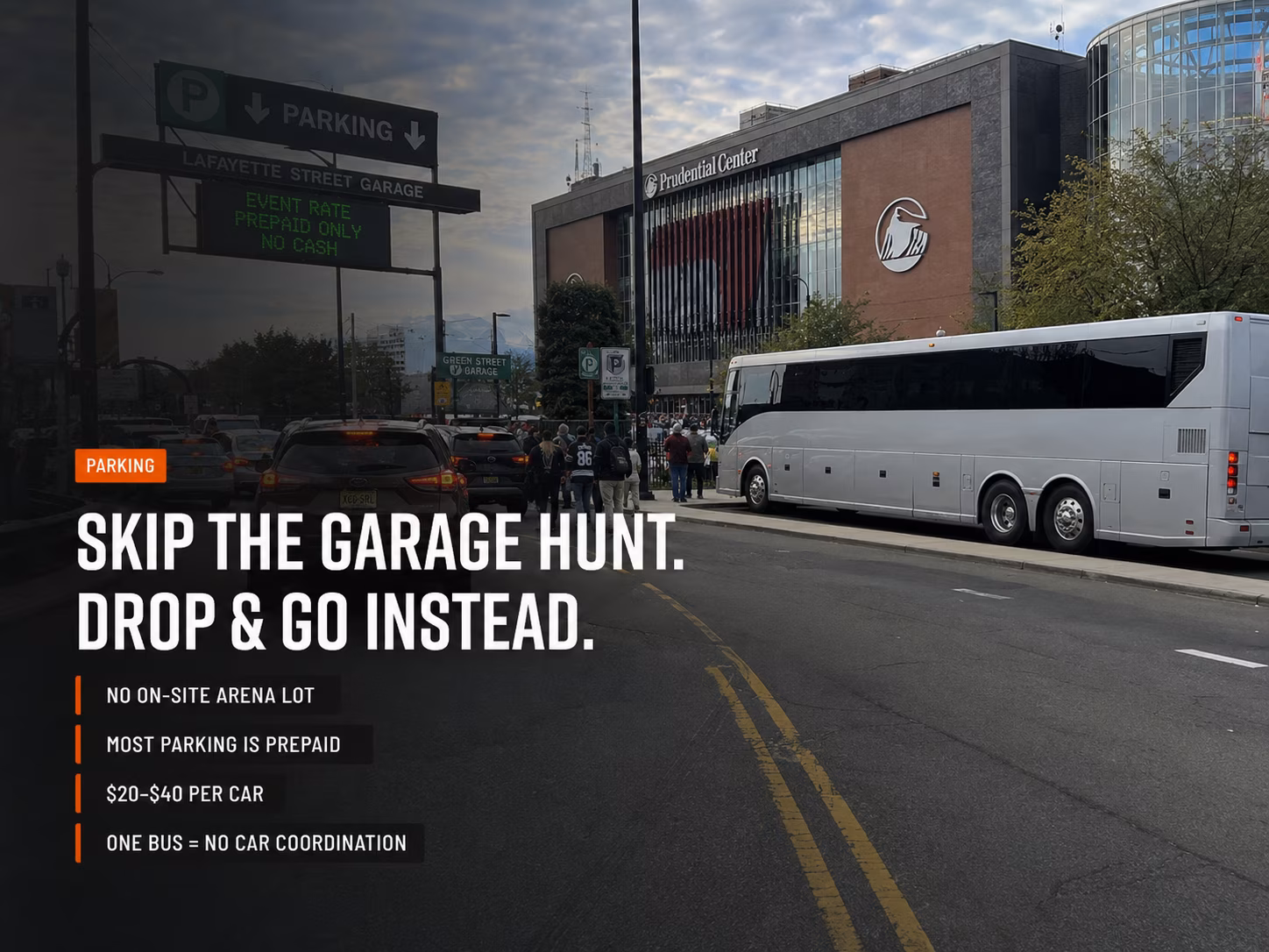 Parking at Prudential Center on event days