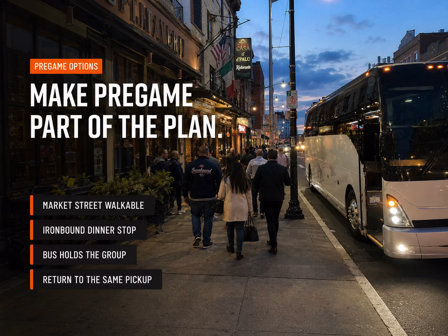 Pregame options near Prudential Center