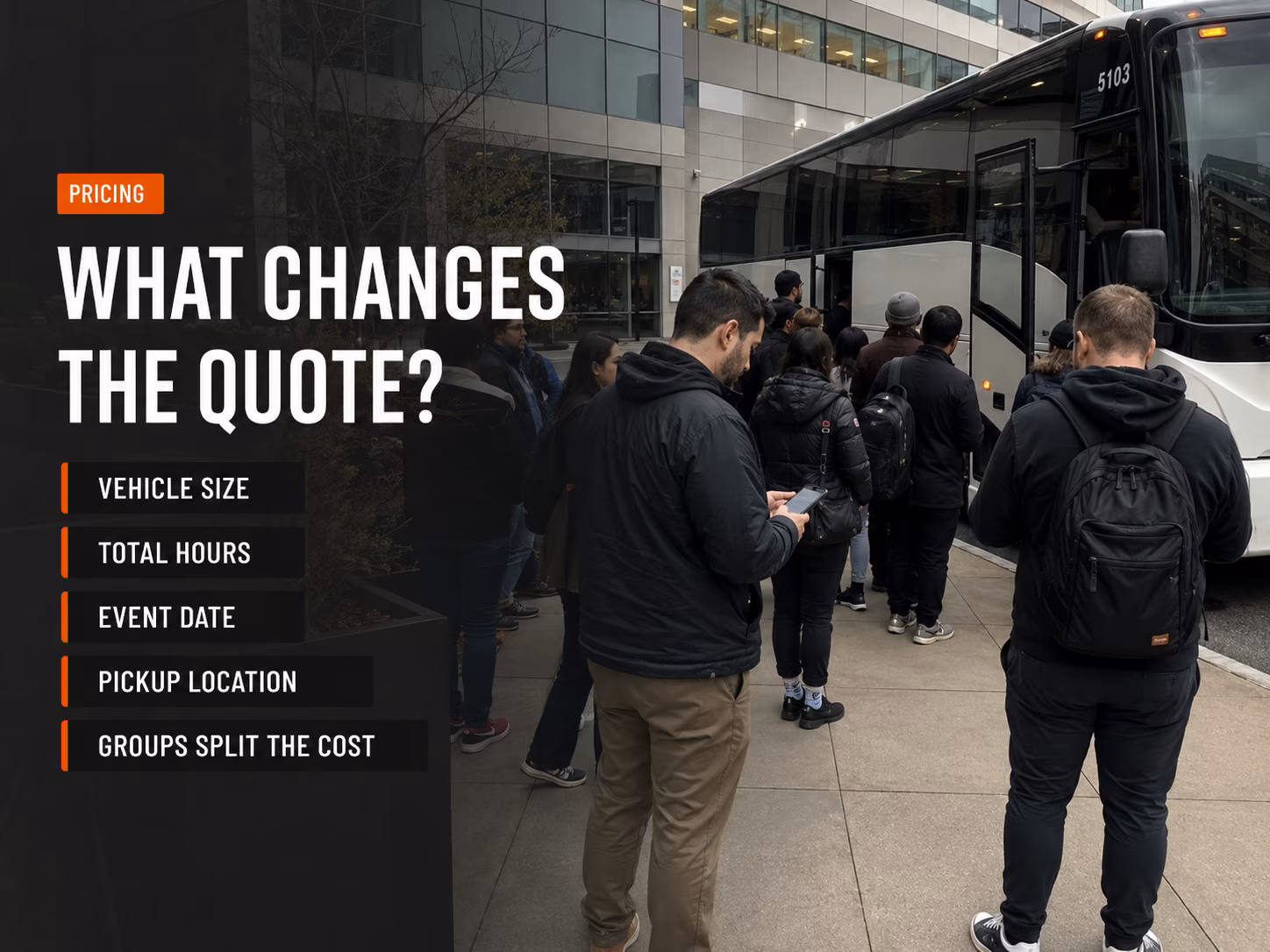 Prudential Center bus rental prices