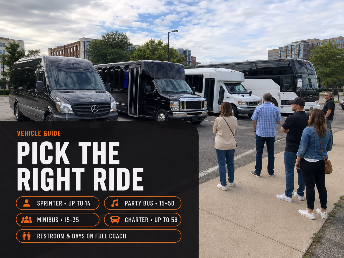 Vehicle guide for White Eagle Hall groups
