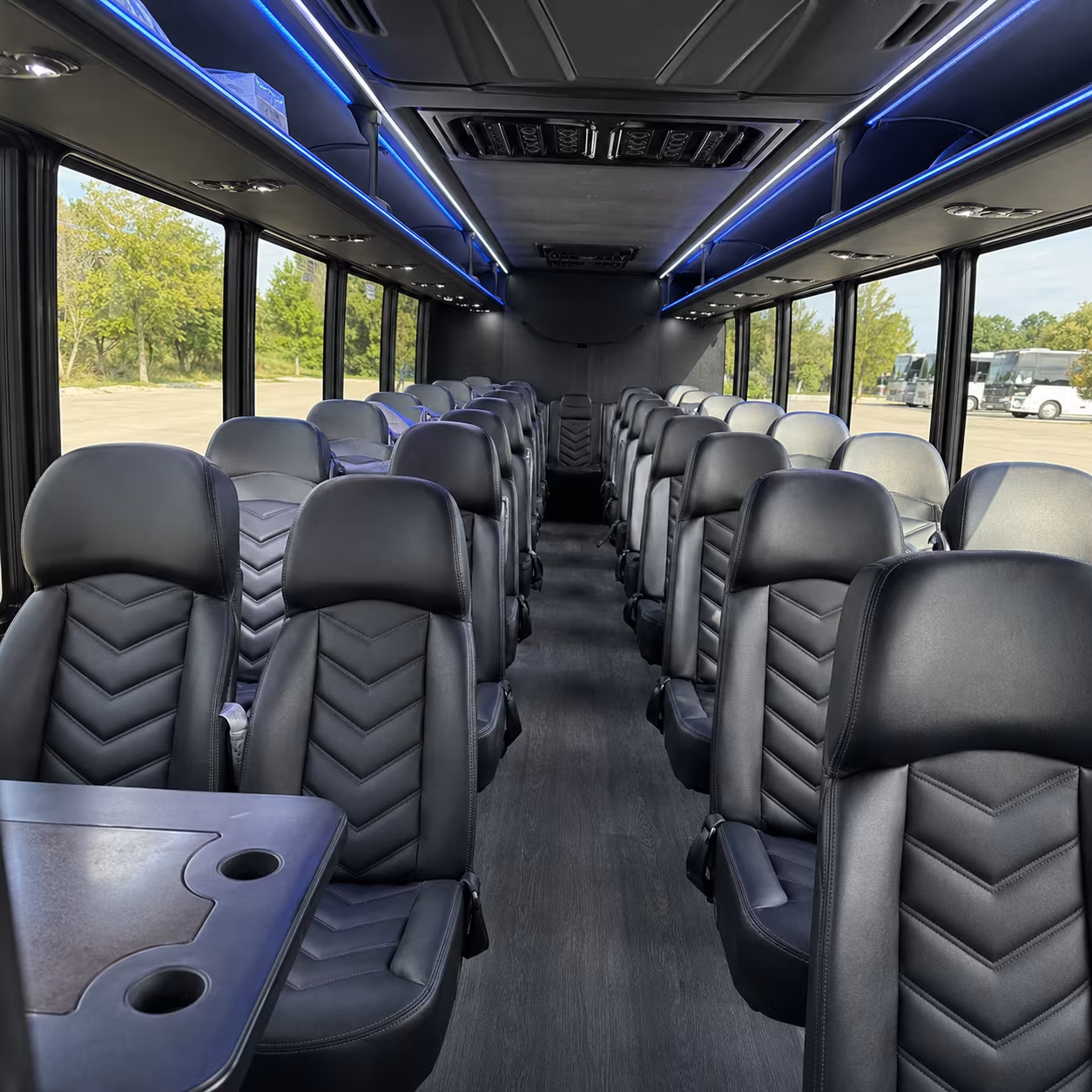 Jersey City Airport Shuttle & Transportation party bus interior