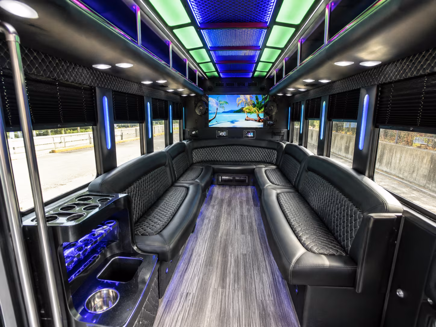 Jersey City Bachelor & Bachelorette Transportation party bus exterior