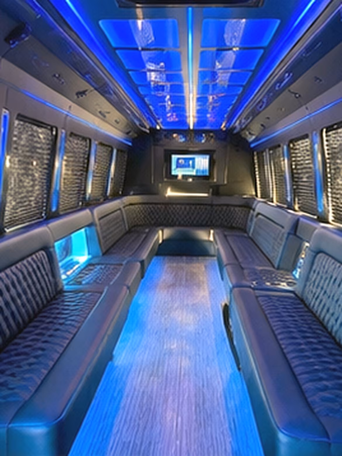 Jersey City Concert & Music Festival Transportation party bus interior