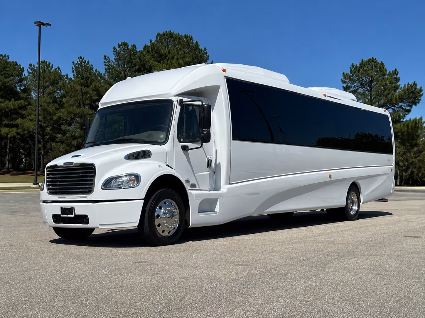 Jersey City Private Event Transportation party bus exterior