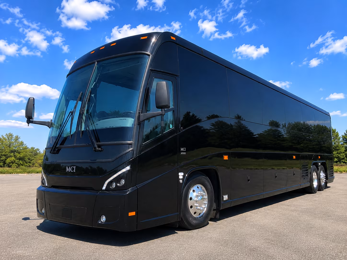Jersey City School Event Transportation party bus exterior
