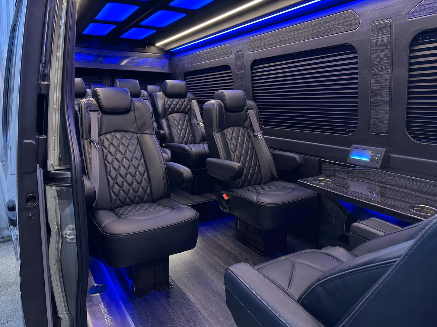 Jersey City School Event Transportation party bus interior