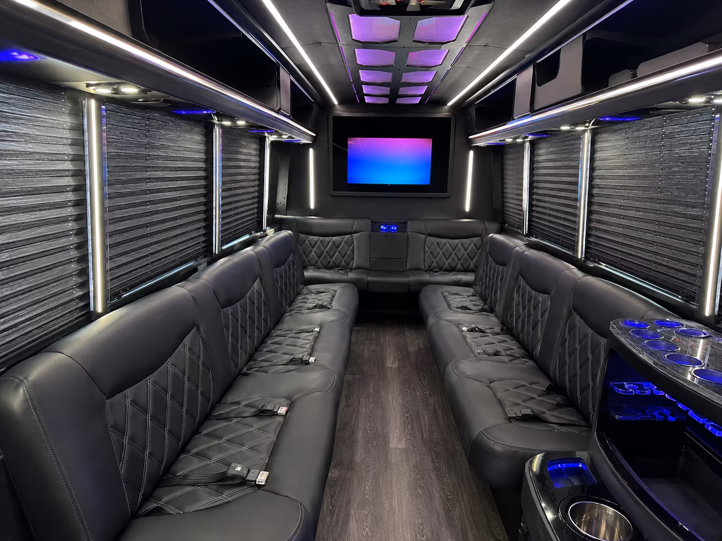 Jersey City Sporting Event Transportation party bus exterior