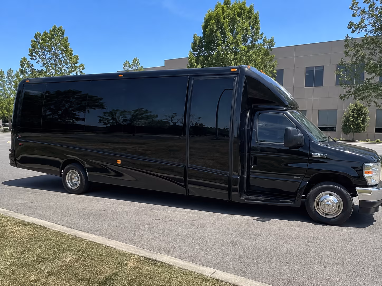 Jersey City Sporting Event Transportation party bus exterior
