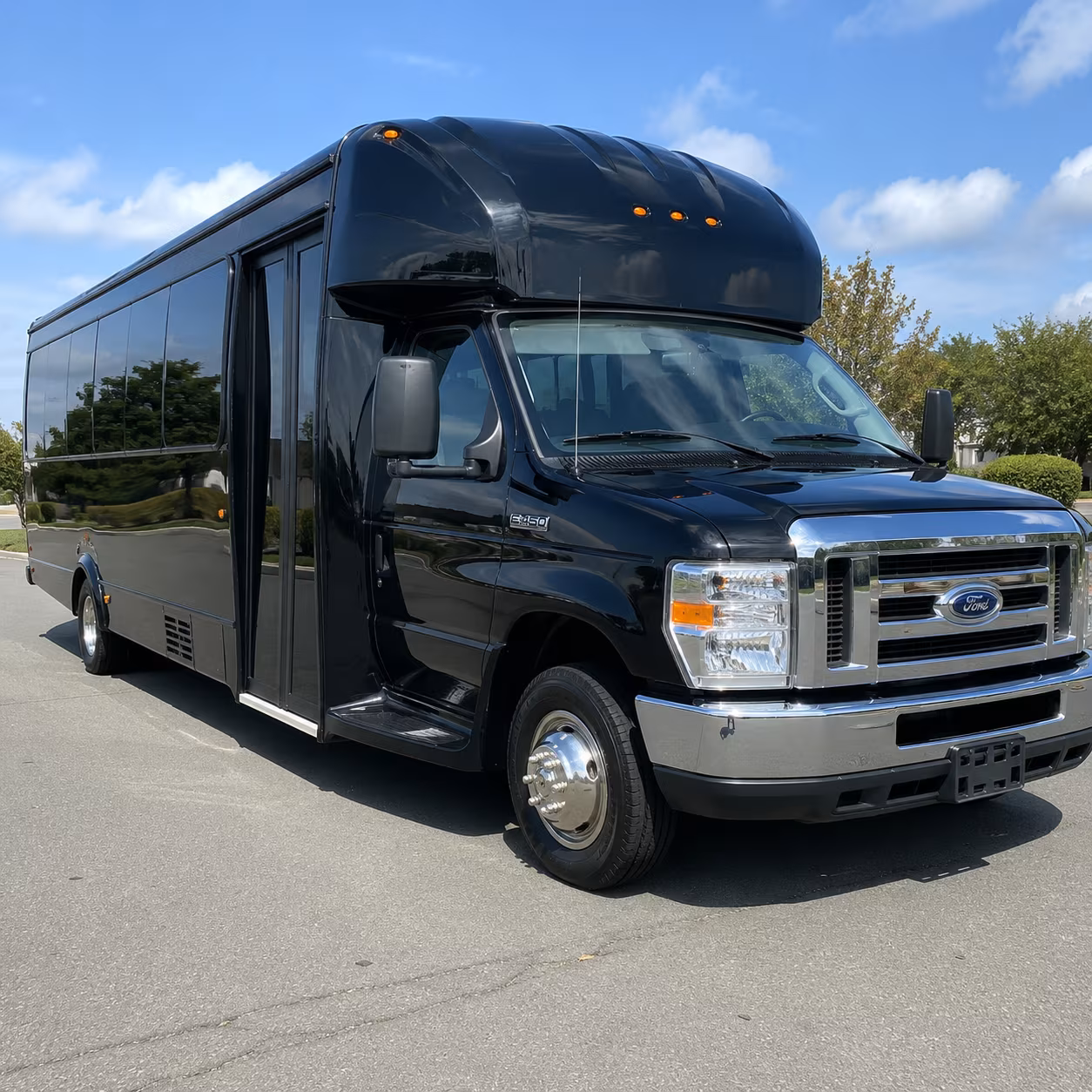 Jersey City Sporting Event Transportation party bus exterior