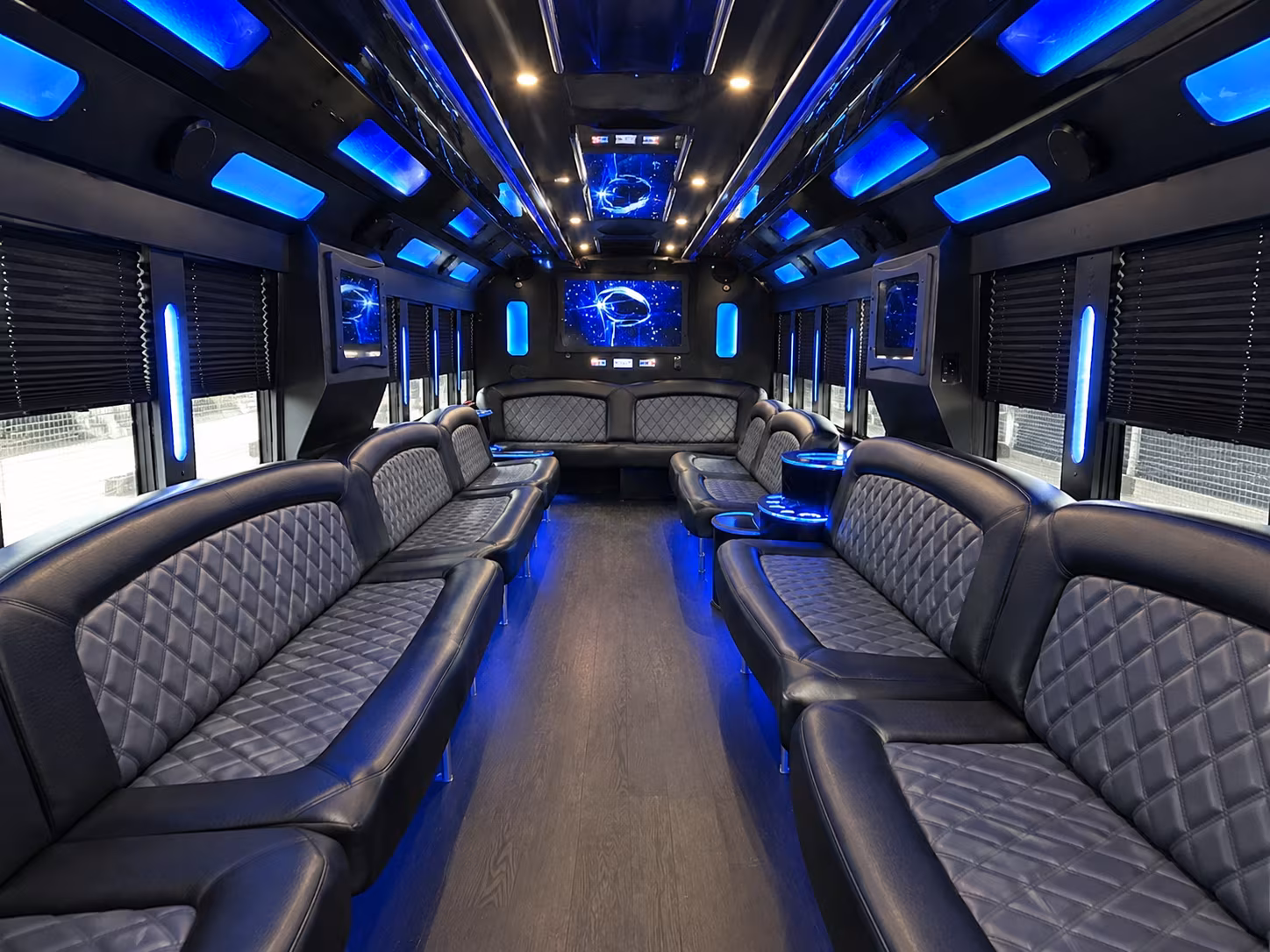 Jersey City Wedding Transportation party bus exterior
