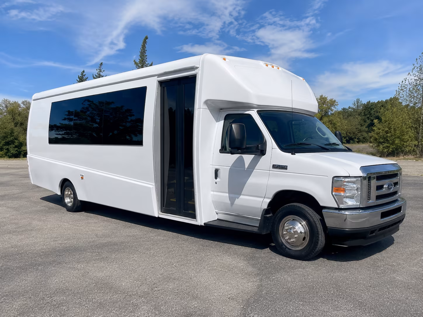 Jersey City Wedding Transportation party bus exterior