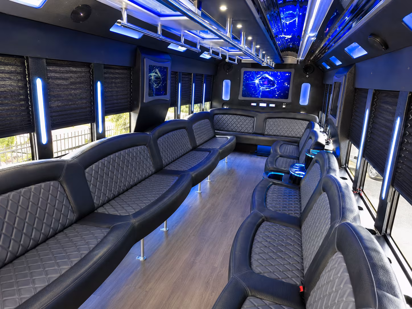 Jersey City Wedding Transportation party bus exterior