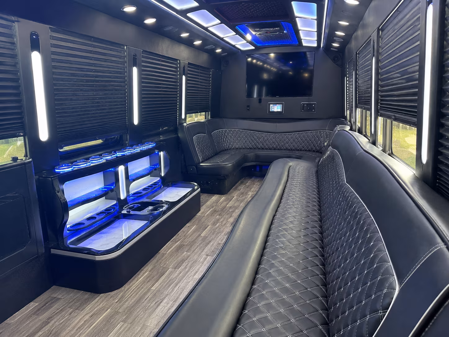 Jersey City Wedding Transportation party bus exterior