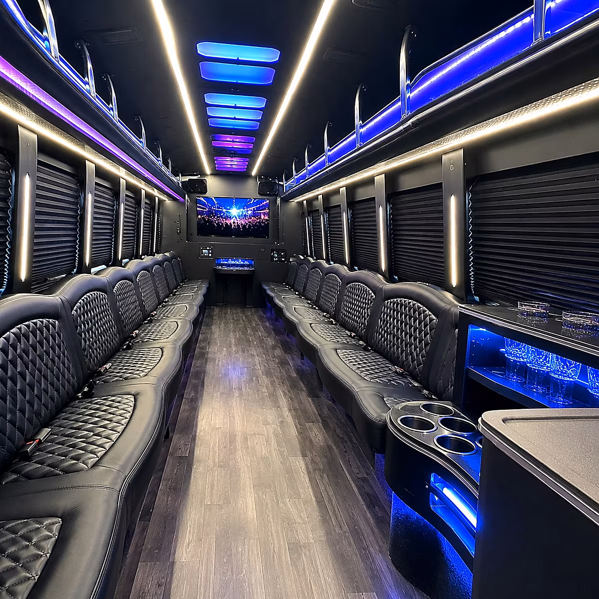 Jersey City Wedding Transportation onboard seating