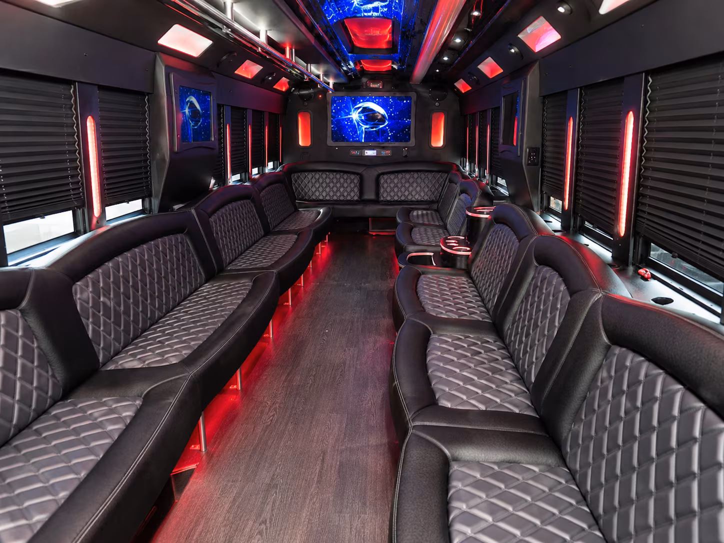 Jersey City Wedding Transportation party bus exterior