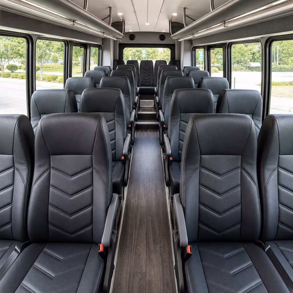 15-35 Passenger Minibus Interior