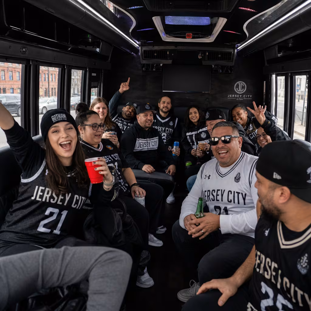 Jersey City Sporting Event Transportation fleet vehicle
