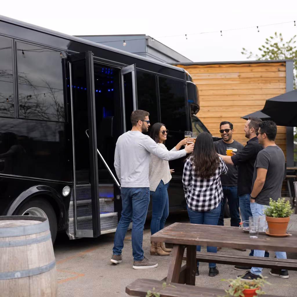 Jersey City Winery & Brewery Tour Transportation fleet vehicle